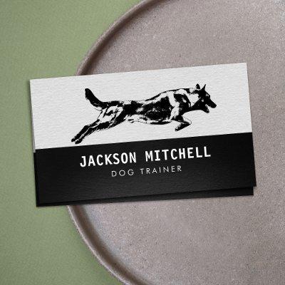 Dog trainer - K9 Trainer Black and white