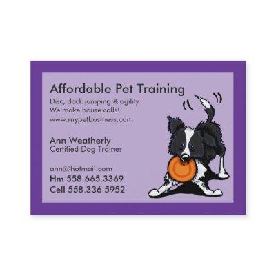 Dog Trainer Pet Training Border Collie Purple