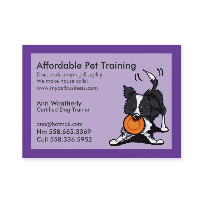 Dog Trainer Pet Training Border Collie Purple