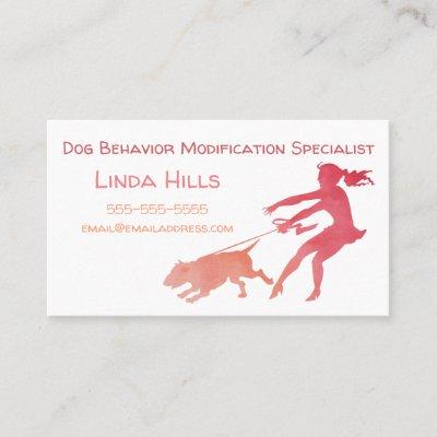 Dog Trainer Watercolor Dog Behavior Modification