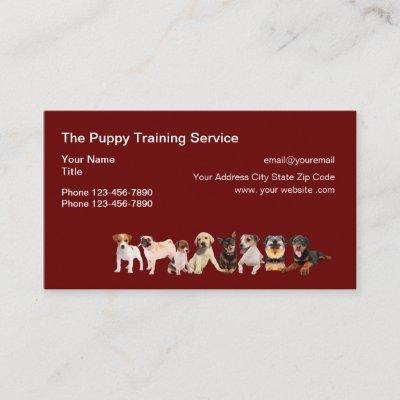 Dog Training Services Puppy Theme