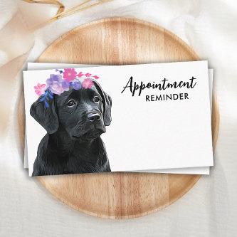 Dog Walker Pet Sitter Cute Puppy Labrador Business Appointment Card