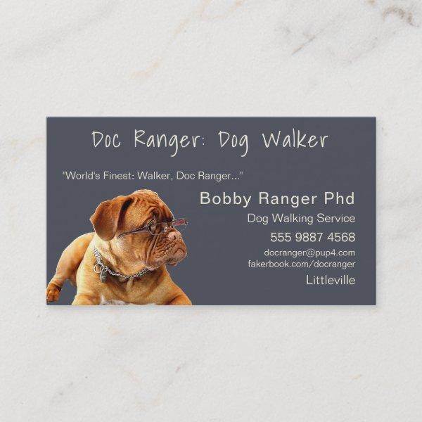 Dog Walker Trainer Photo Advertising Great