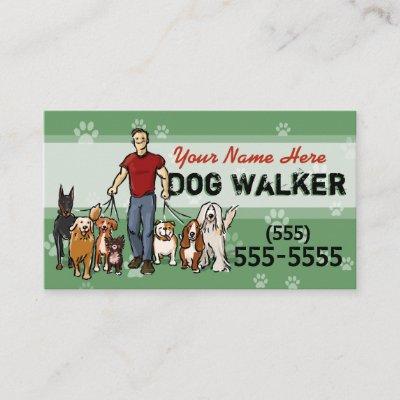 Dog Walking Dog Walker Training MALE Custom Promo