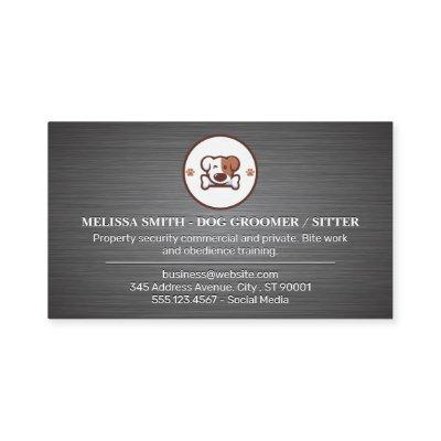 Dog with Bone Logo | Groomer | Sitter