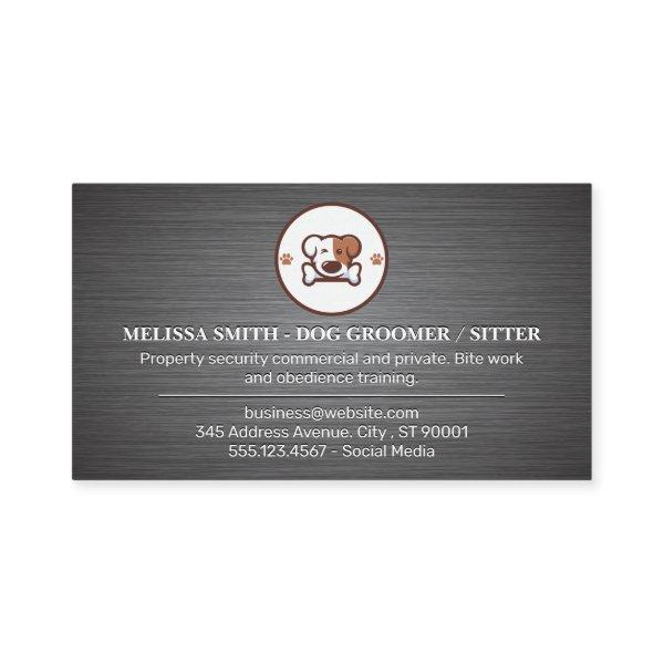 Dog with Bone Logo | Groomer | Sitter