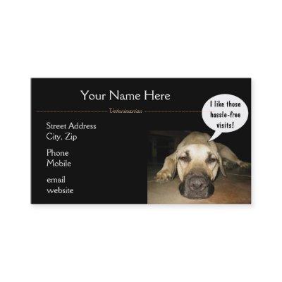 Dog with Speech Bubble: Veterinarian