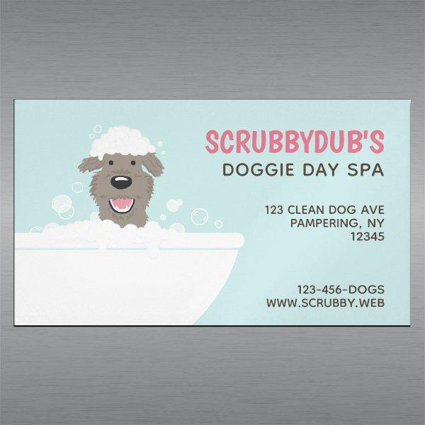 Doggie Bubble Bath | Fun Pet Groomer | Dog Wash  Magnet