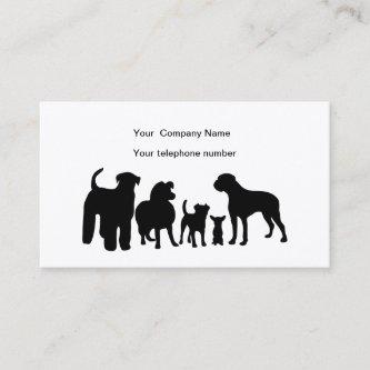 Dogs breed group silhouette custom