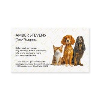 Dogs Sitting | Dog Bone Pattern