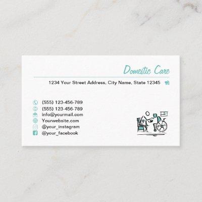 Domestic care. Home care. domiciliary care service