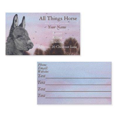 donkey animals vetinary original art design