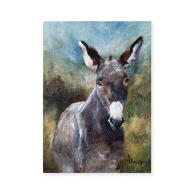 Donkey Portrait ArtCard