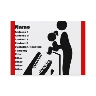 Don't Feed Daughter To The Crocodile Zoo Sign
