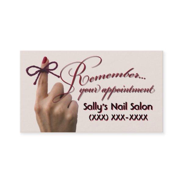 "don't forget to..." appointment cards