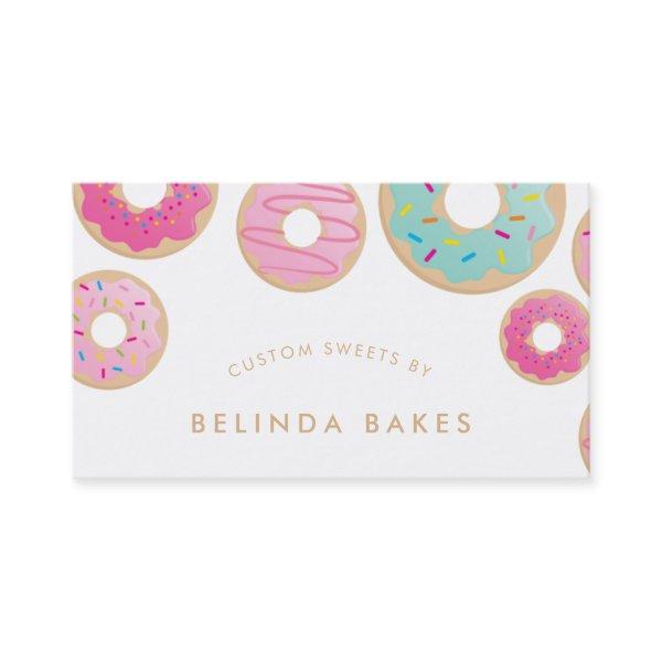 DONUT BAKER LOGO cute baking confection pink mint