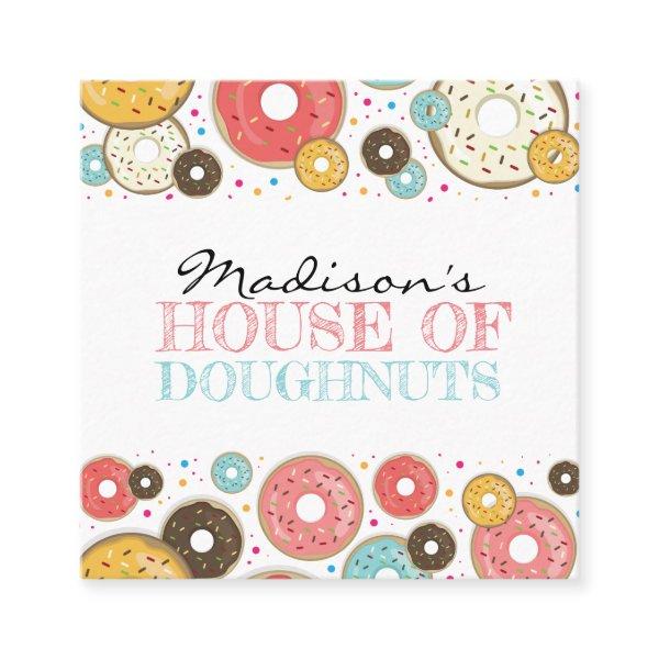 Donuts Colorful Pattern Square