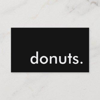 donuts. loyalty punch card