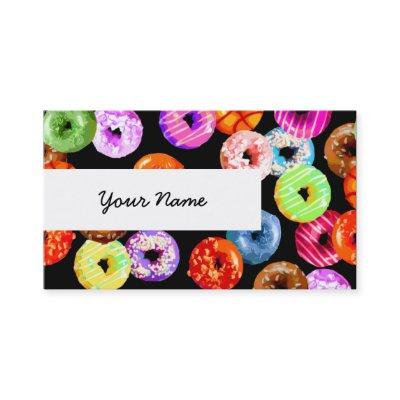 Donuts seamless pattern + your backgr. & ideas