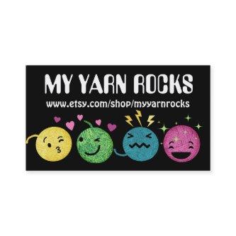 Doodle yarn emoji knitting crochet