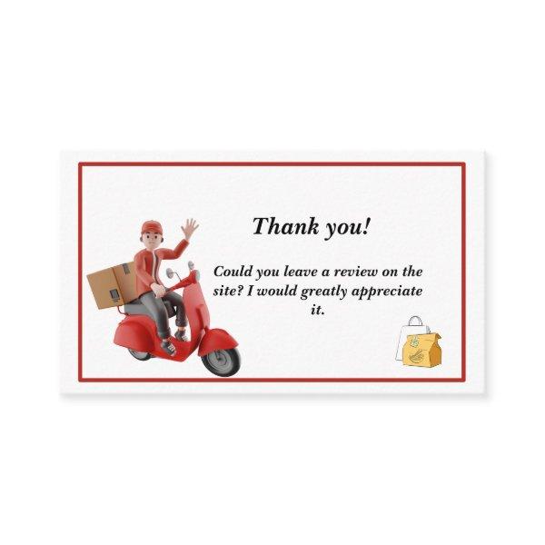 Doordash Delivery Driver Thank you