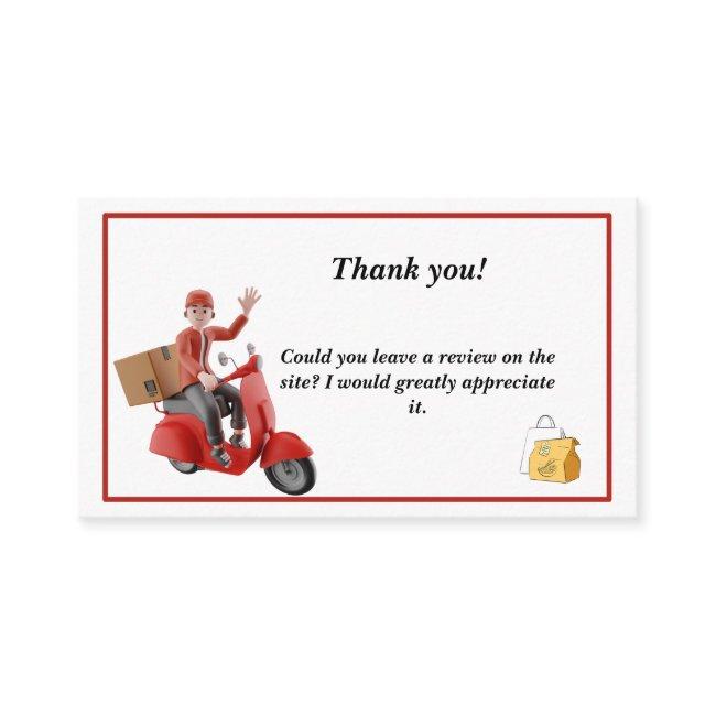 Doordash Delivery Driver Thank you