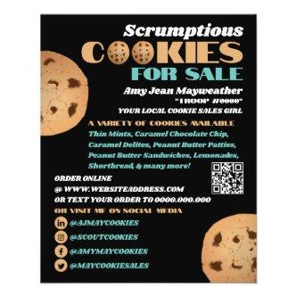 Double Cookies Logo, Cookie Sales Fundraising Flyer