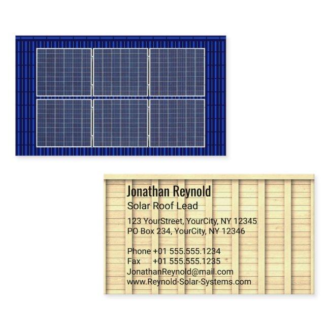 Double-Sided Rooftop Solar Energy Blue Roof