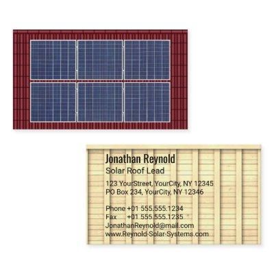 Double-Sided Rooftop Solar Energy Red Roof