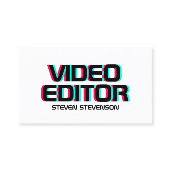 Doubling glitch effect text cover