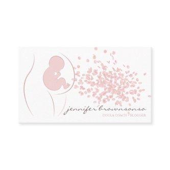 Doula Birth Coach Pregnant Simple Pink