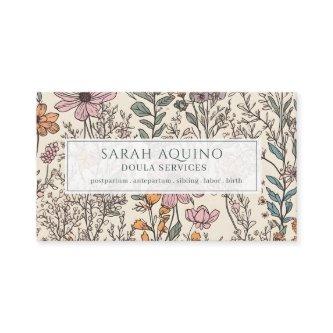 Doula Floral Wildflowers Pattern