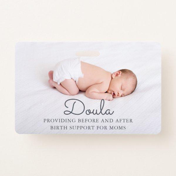 Doula Photo Birth Support Name Badge