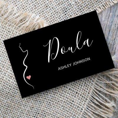 Doula Simple Minimal Clean Black & White Classic