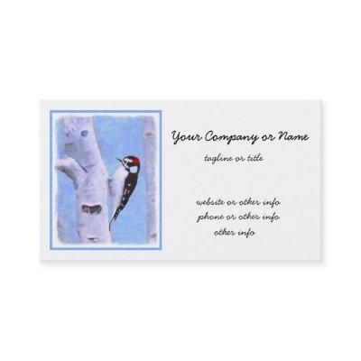 Downy Woodpecker Painting - Original Bird Art