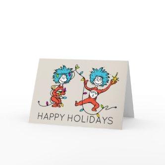 Dr. Seuss | Grinch | Thing One Thing TwDancing Holiday Card