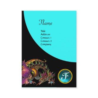 DRAGO GEM STONE MONOGRAM black blue turquase