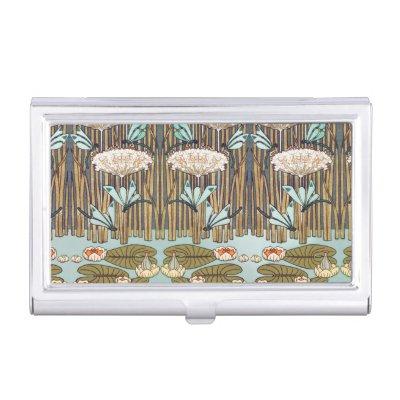 Dragonflies Water Lilies Marsh Art Nouveau  Case