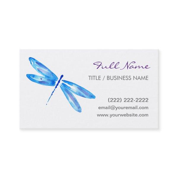 Dragonfly  | Blue Purple Watercolor