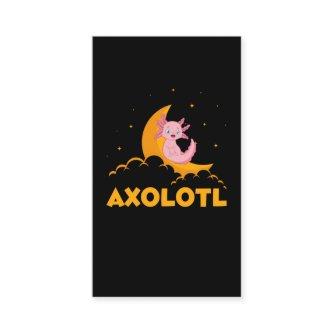 Dreaming Kawaii Axolotl Moon Cute Animal