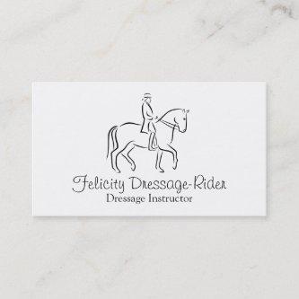 Dressage horse and rider logo