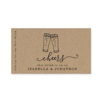 Drink Ticket, Free Alcohol Voucher