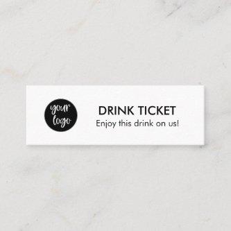 Drink Ticket Voucher Company Logo Party Event