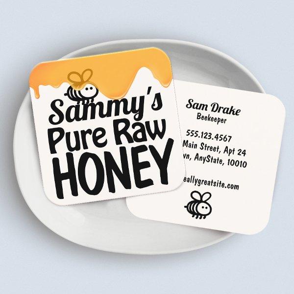 Dripping Raw Honey Bold Typography  Square
