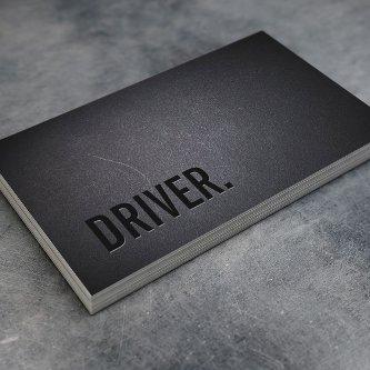 Driver Professional Black Minimalist