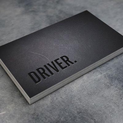Driver Professional Black Minimalist
