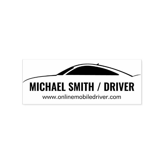 Driver repair auto service rent car rubber stamp