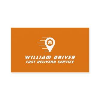 Driving and delivery profession orange