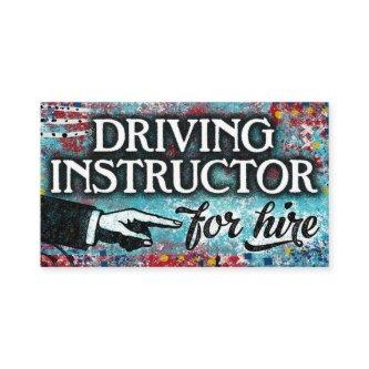 Driving Instructor For Hire  - Blue