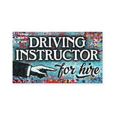 Driving Instructor For Hire  - Blue